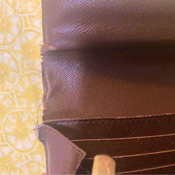 Louis Vuitton Damier Ebene Sarah wallet Authentic Project - Picture 12 of 12